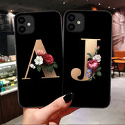 26 English Alphabet Silicone Phone Cases