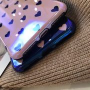 Gradient Case For  Love Heart Phone Cases For Glossy Soft Silicon