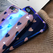 Gradient Case For  Love Heart Phone Cases For Glossy Soft Silicon